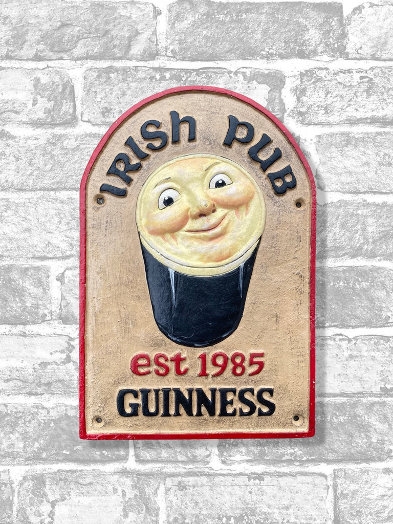 Guinness Irish Pub Cast Iron Sign