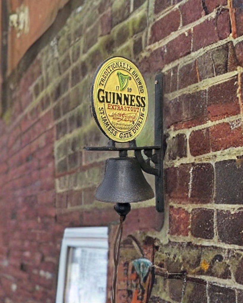 Guinness Label Bell Cast Iron