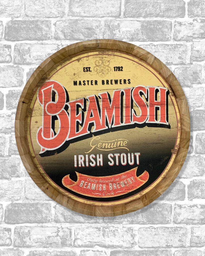 Beamish Barrel Top Sign