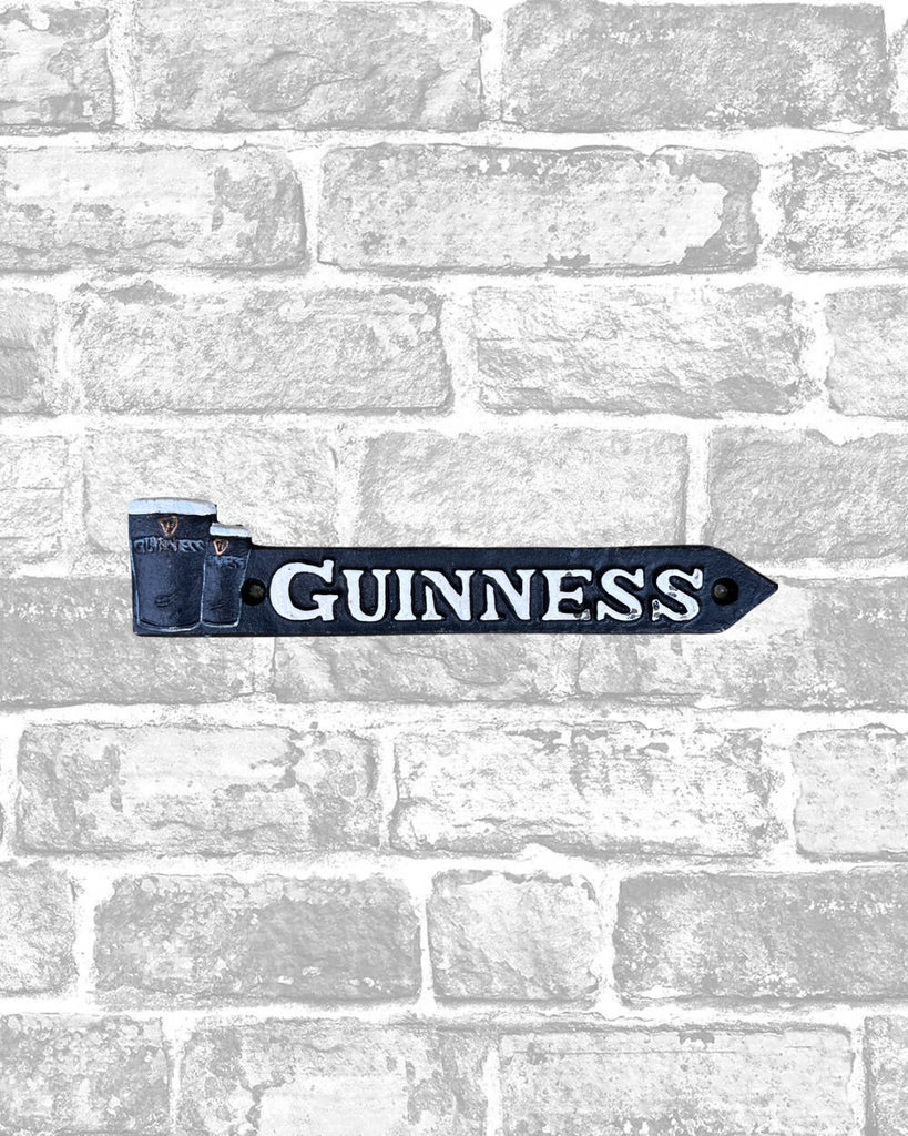 Guinness Black Pint Cast Iron Sign