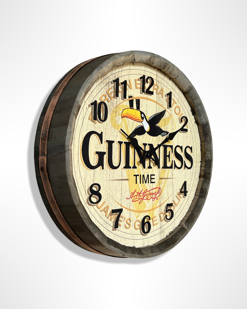 Guinness Barrel Top Clock
