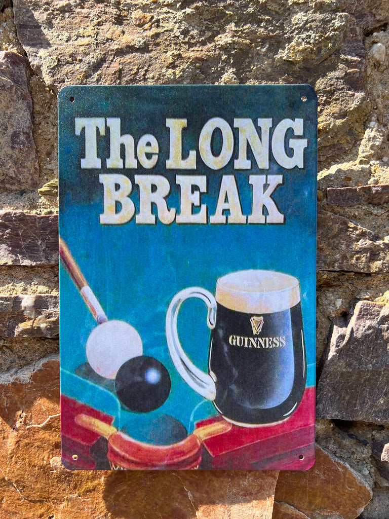 Guinness Long Break Tin Sign