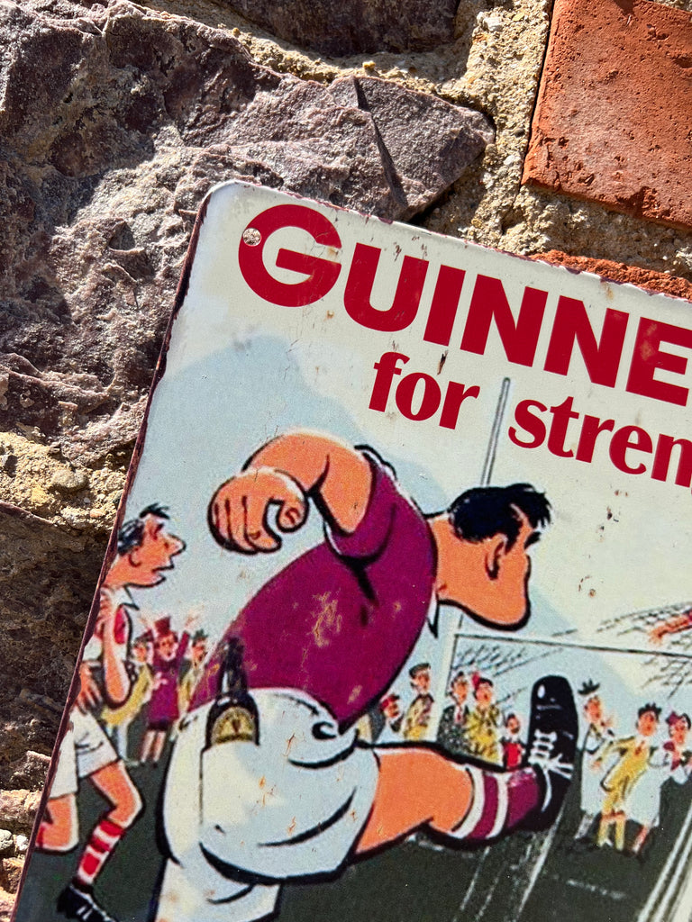 Guinness For Strength Football Tin Sign