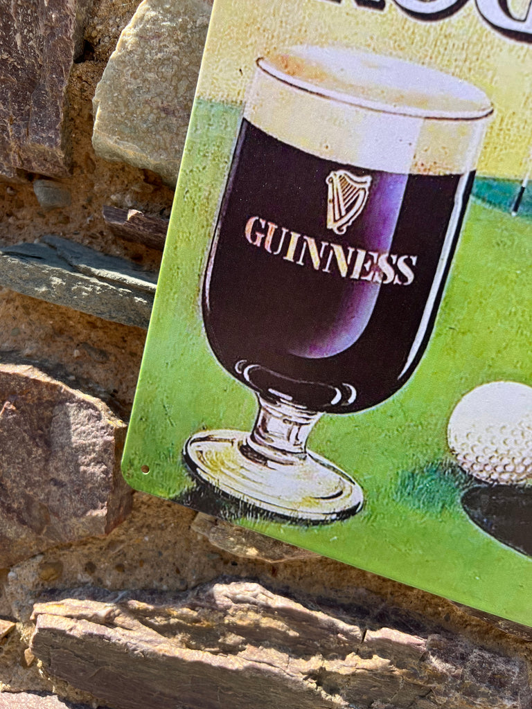 Guinness The Perfect Round Tin Metal Sign