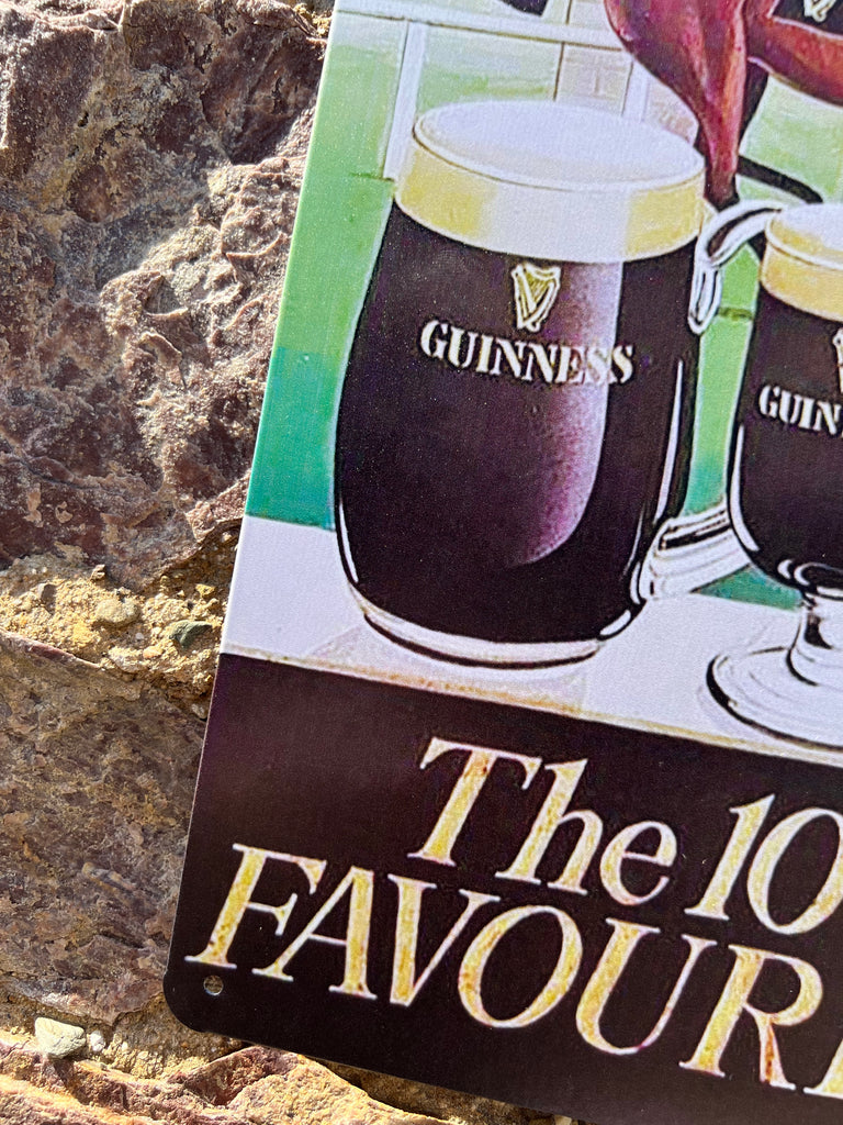 Guinness 10-1 Favourite Tin Metal Sign