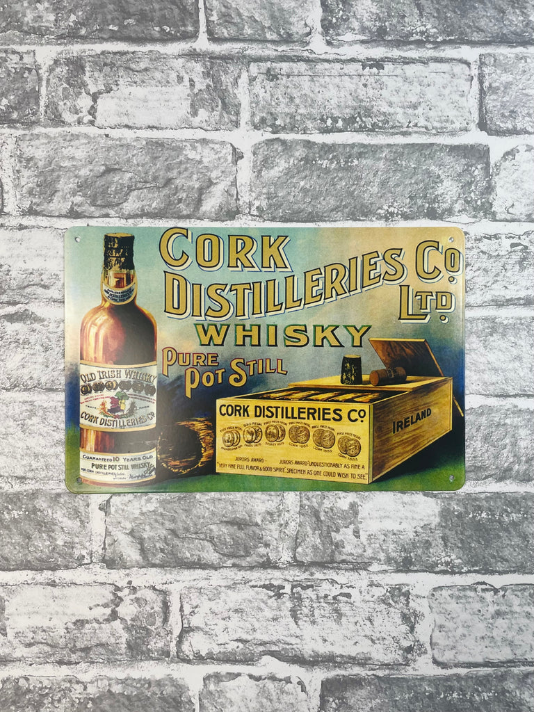 Cork Distillers Metal Sign