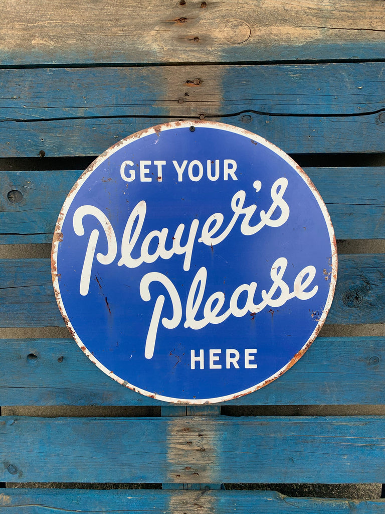 Players Please Metal Sign