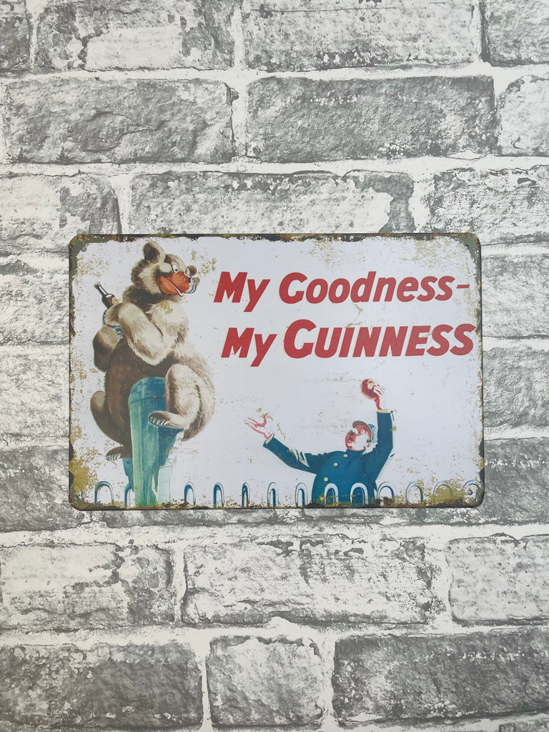 My Goodness My Guinness Tin Metal Sign