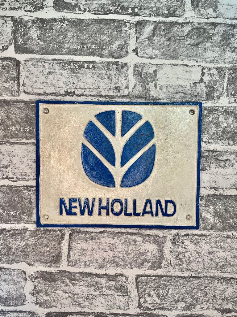 New Holland Cast Iron Sign
