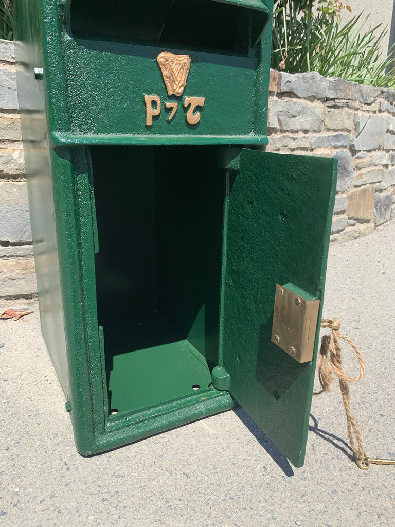 Cast Iron Green Post Box