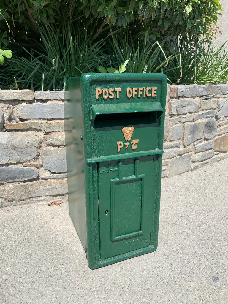Cast Iron Green Post Box