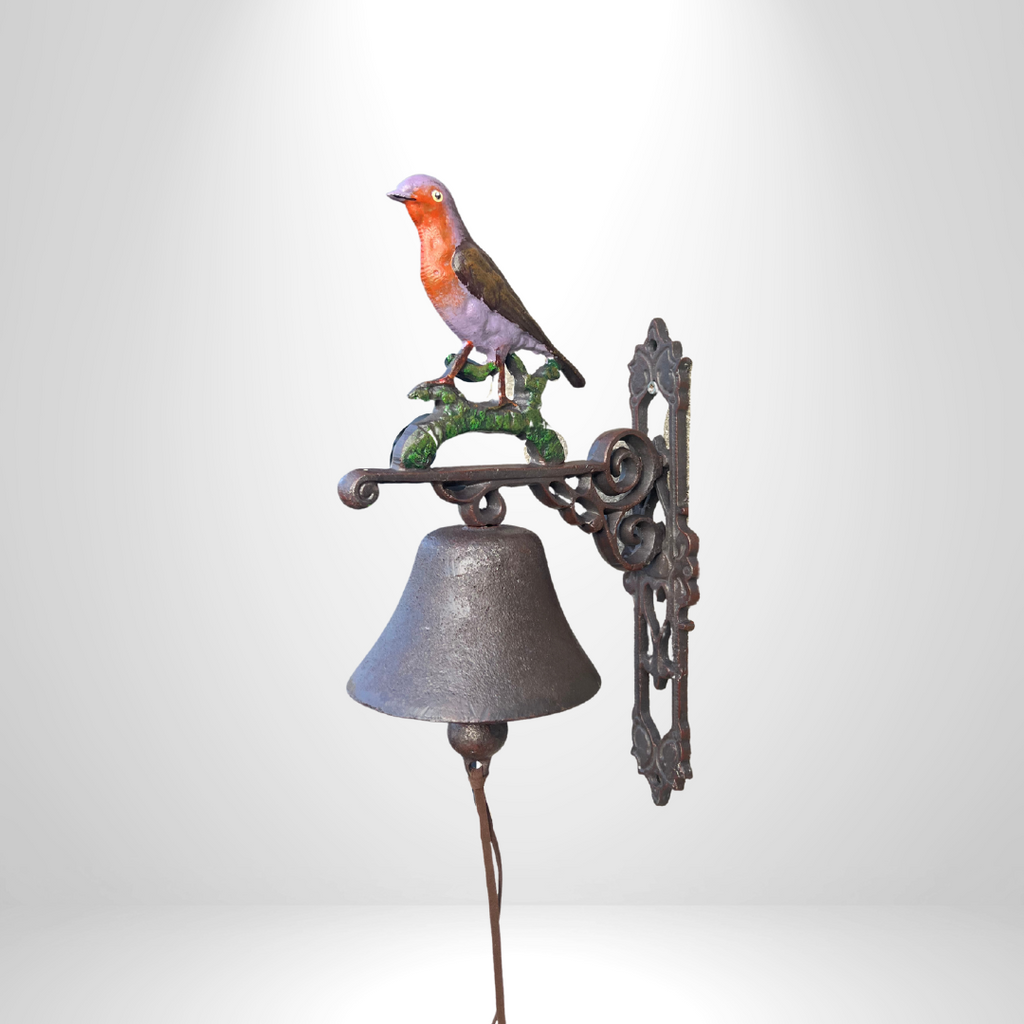 Robin Bird Bell Cast Iron