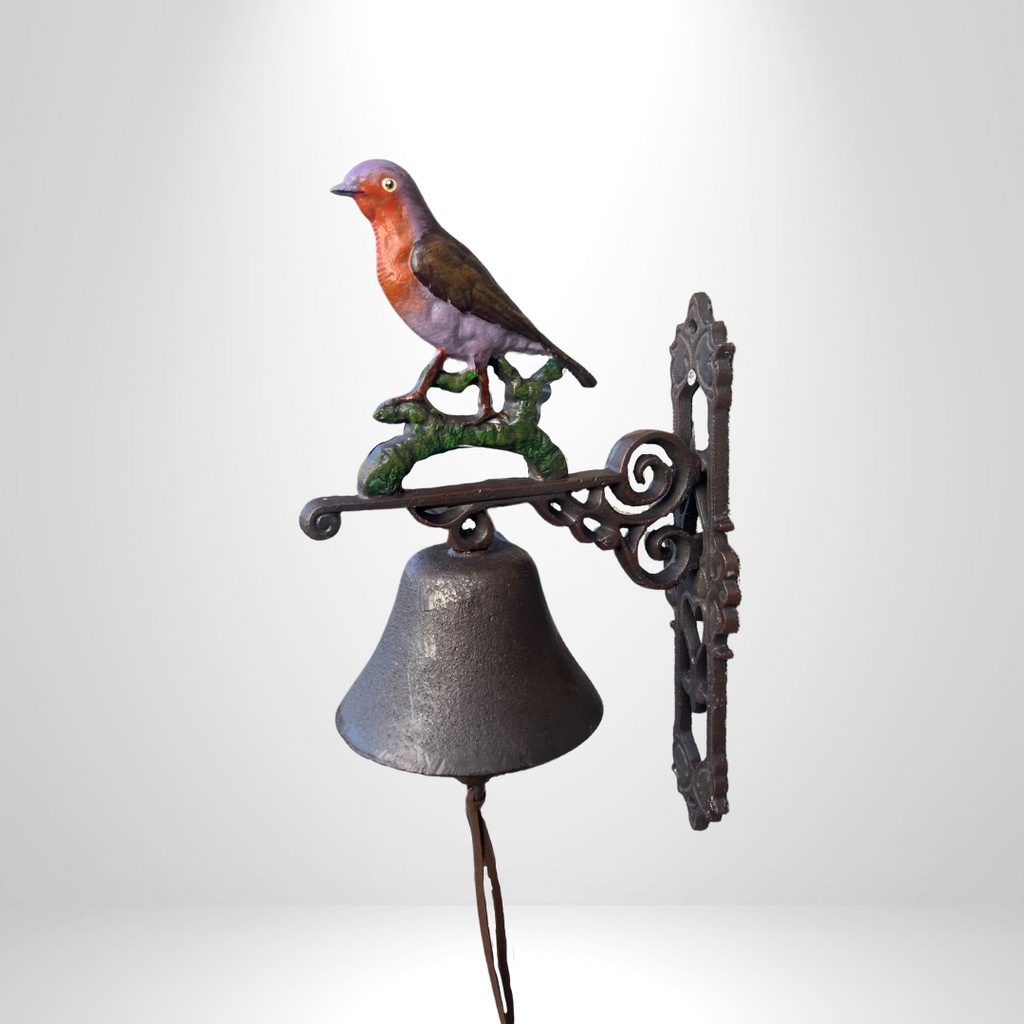 Robin Bird Bell Cast Iron
