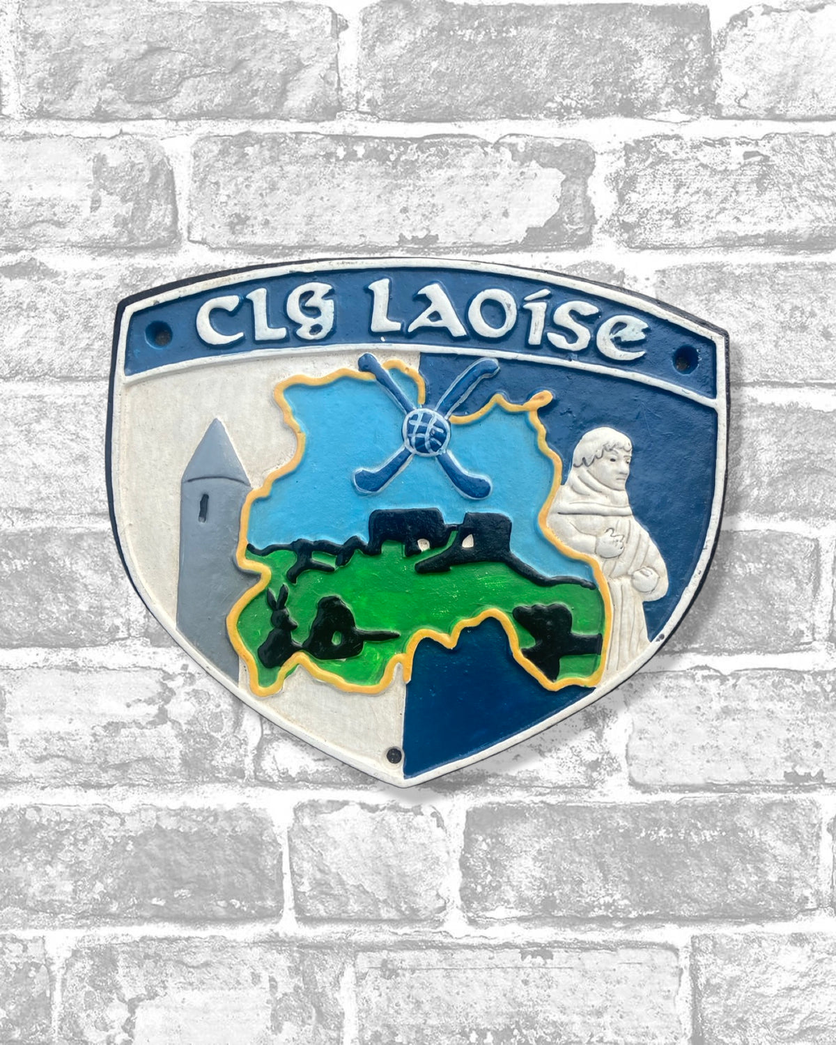 Laois Crest Cast Iron Sign | Man Cave Collectibles