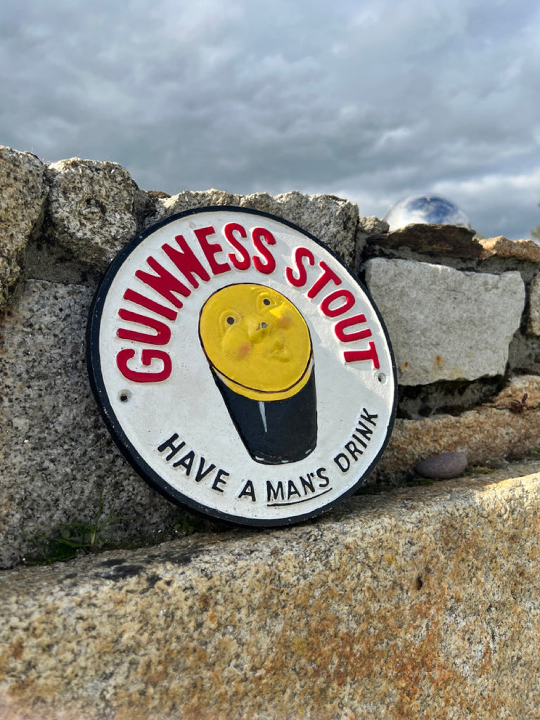 Guinness Stout Face Cast Iron Sign