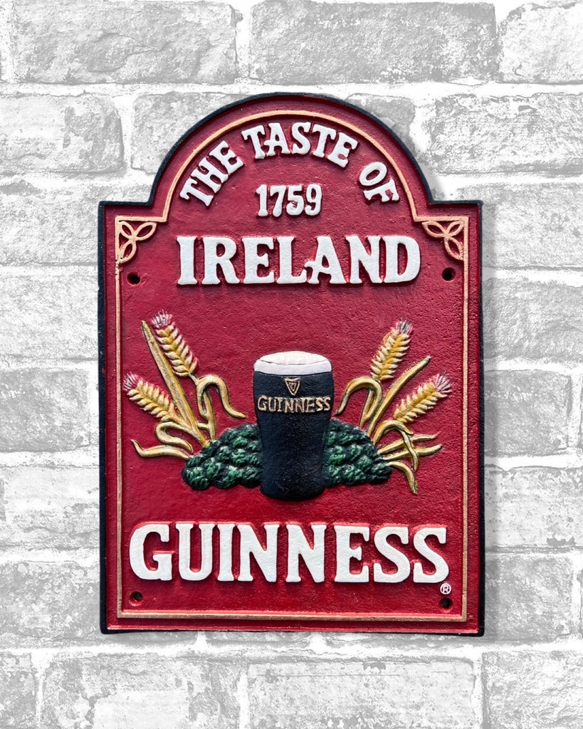 Guinness Taste of Ireland Cast Iron Sign