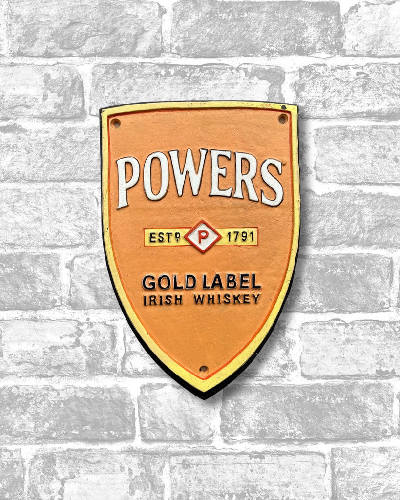 Powers Cast Iron Sign